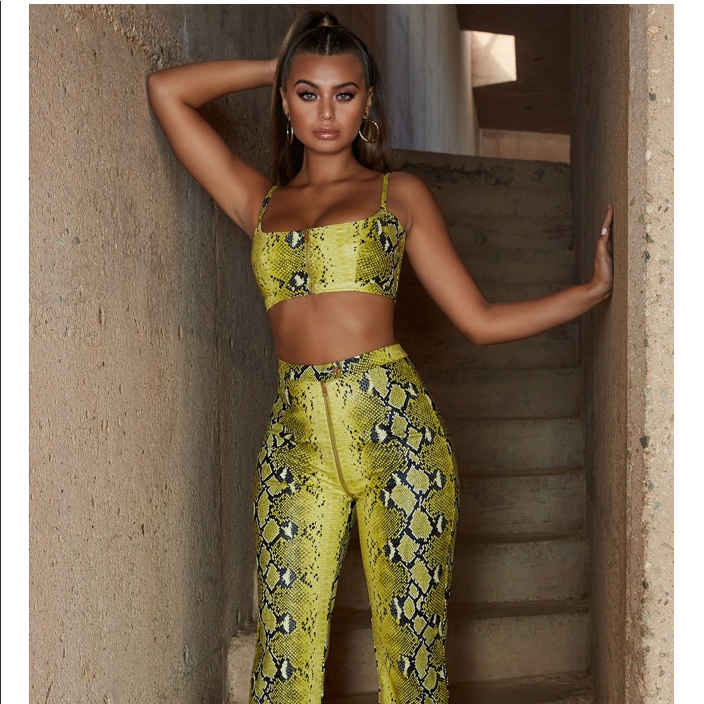 SNAKE CHARMER VEGAN LEATHER TWO PIECE